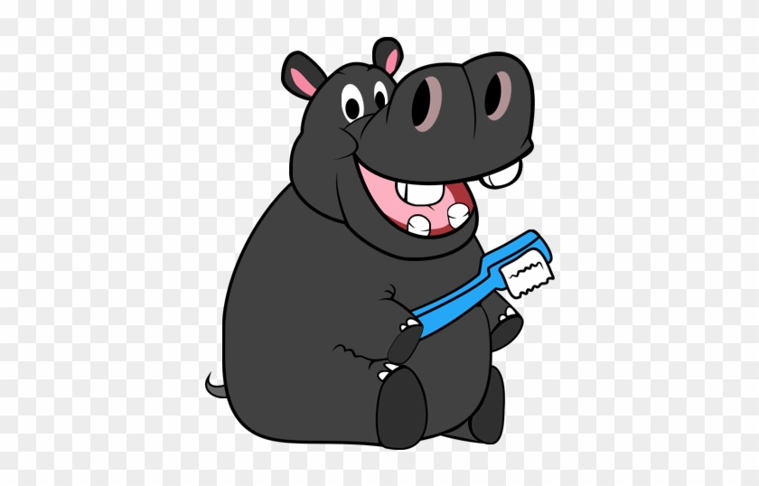 Clipart Royalty Free Library Home Oak Lawn Smiles Family - Dentist Hippo Cartoon #1740362