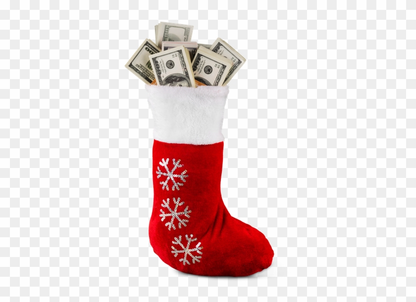 Christmas Stocking Full Of Money - Calze Di Natale #1740559