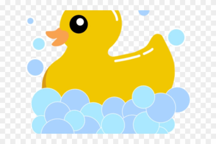 Bubbles Clipart Duck - Rubber Ducky Clip Art Free #1740630