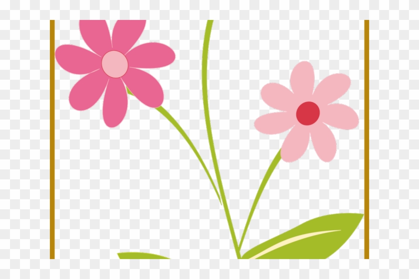 Flowers Borders Clipart Flower Bouquet - Flower Border Png Clipart #1740744