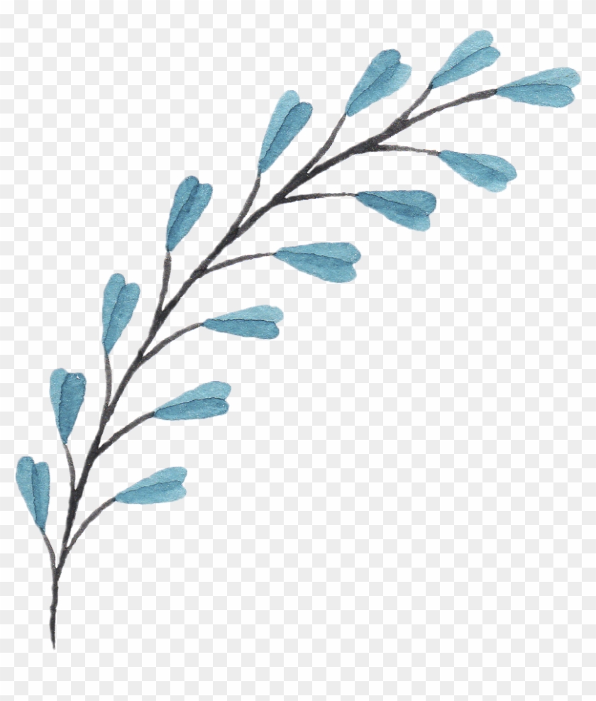 Flower Bouquet Png Free - Branch With Flowers Drawing #1740751