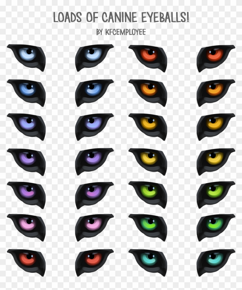 Werewolf Eyes Only Clipart - Heterochromia Wolf Eyes #1740856