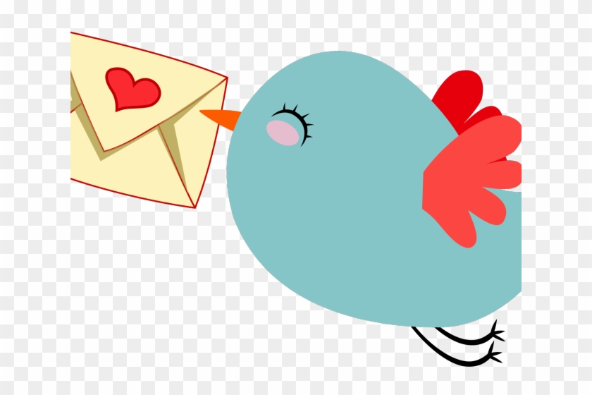Bird Clipart Mail - Cute Email Clipart #1740932
