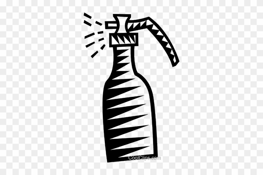 Plastic Spray Bottle Royalty Free Vector Clip Art Illustration - Illustration #1740943