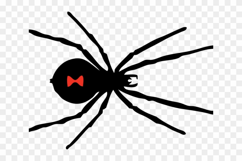 Spider Clipart Big Spider - Black Widow Spider Big #1741032
