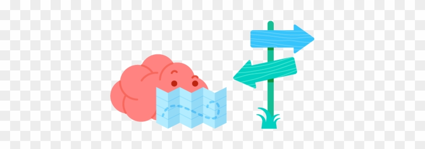 Brain With Map - Illustration #1741042