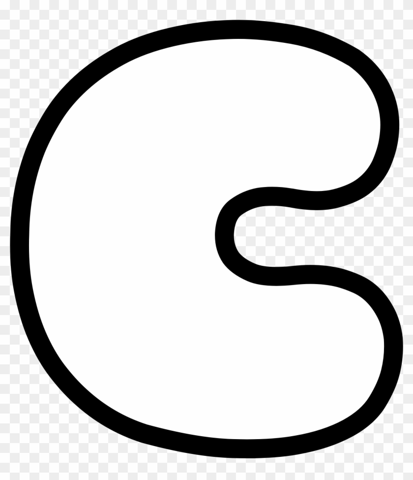 Uppercase Bubble Letter C - Uppercase Bubble Letter C #1741099