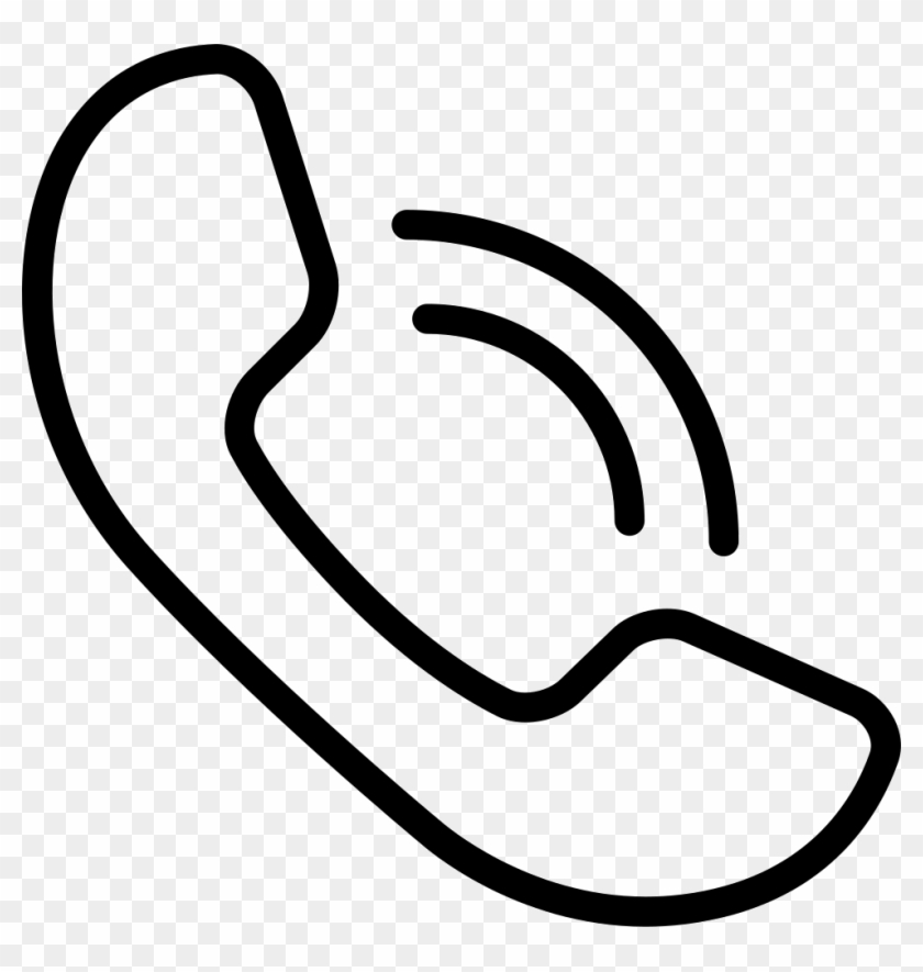 Cell Phone Mobile Clipart Black And White - Phone Sign Png #1741110