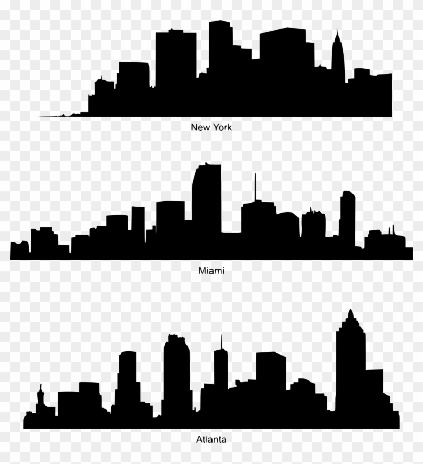 Info - Atlanta Skyline Silhouette #1741126