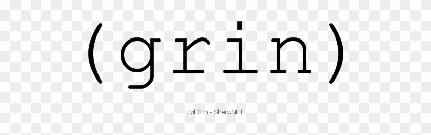 Evil Grin Inverted - Calligraphy #1741179
