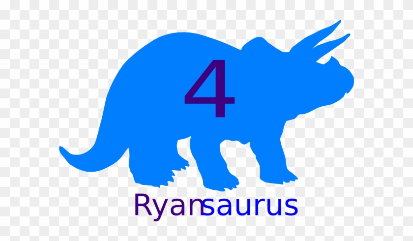 Ryan Dino Clip Art - Dinosaur Silhouette Clipart #1741358