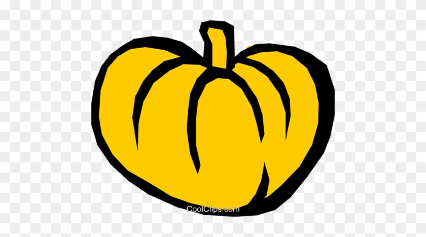 Pumpkin Royalty Free Vector Clip Art Illustration - Pumpkin Royalty Free Vector Clip Art Illustration #1741496