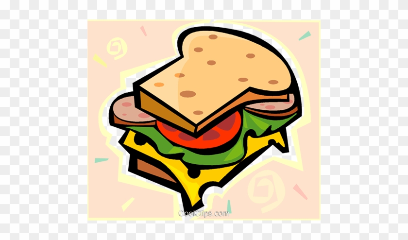 Sandwich Royalty Free Vector Clip Art Illustration - Sandwich Clipart #1741501