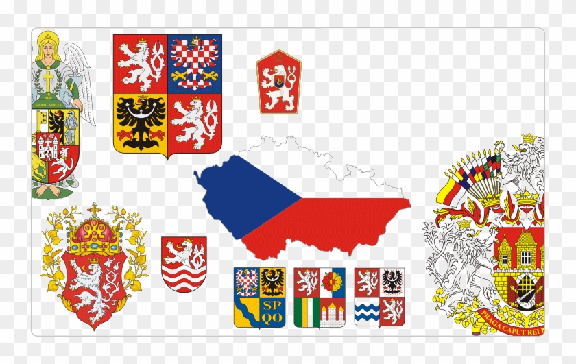 Vector Clipart Set - Wappen Tschechien #1741582