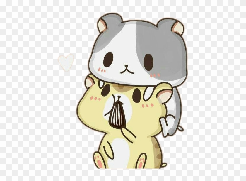 447 X 537 2 - Kawaii Cute Cartoon Hamster - Free Transparent PNG Clipart  Images Download