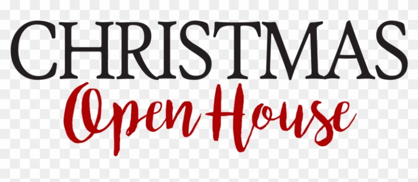 Christmas Open House Clip Art Open House X The Best - Calligraphy #1741706