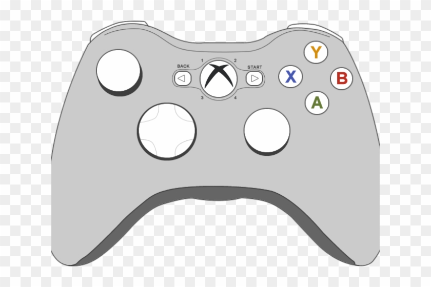 Controller Clipart Outline - Ffvii Controller Layout #1741867