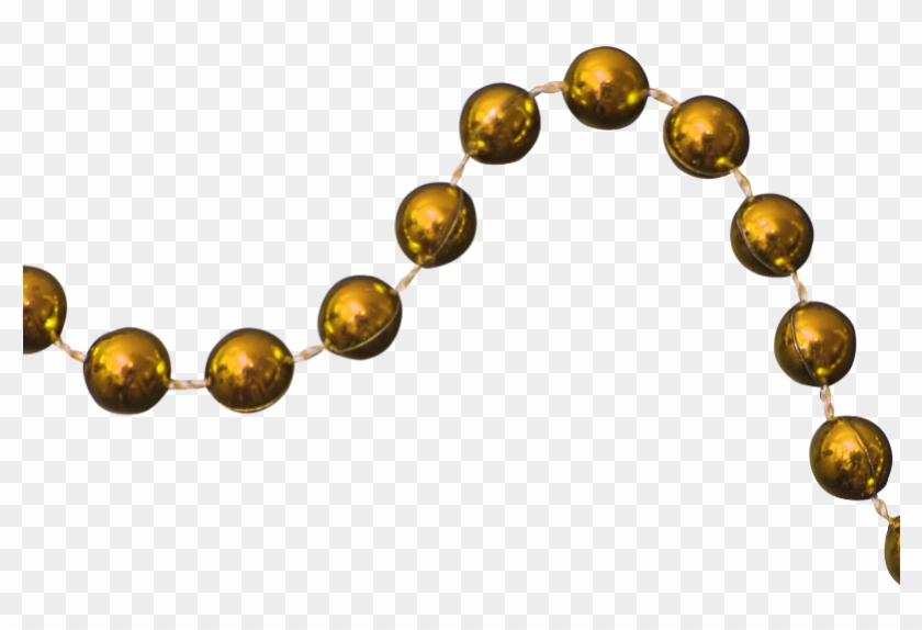 Light Clipart Gold String - Transparent Gold Beads Png #1741973
