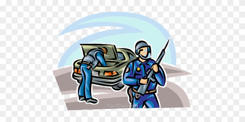 Officers Of The Law And Police Royalty Free Vector - Cartoon #1742038
