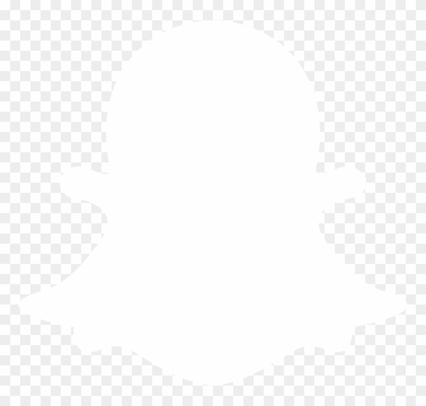 Snapchat Logo Png Transparent Background - Snapchat Icon White Png #1742053