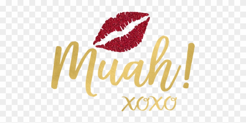 Muah Kissing Lips Svg Cut File Catching Colorlfies - Red Lips Watercolor Painting #1742090