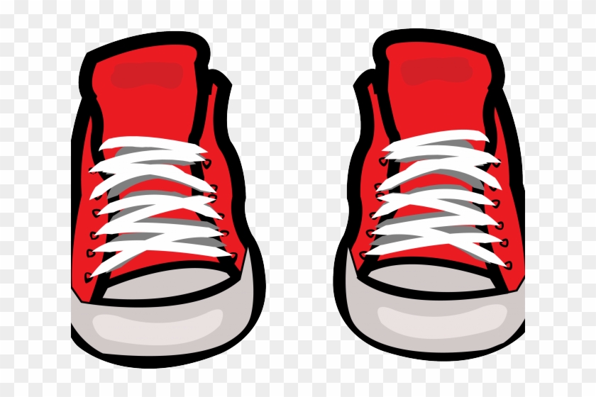 Gym Shoes Clipart Canvas Shoe - Red Chuck Taylors Art #1742183