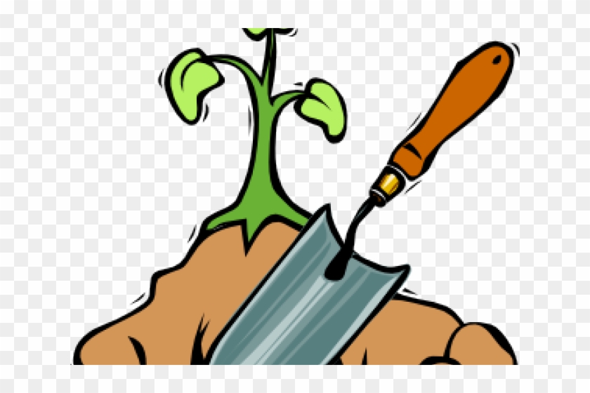 Shovel Clipart Garden - Transparent Garden Tools Clipart #1742196