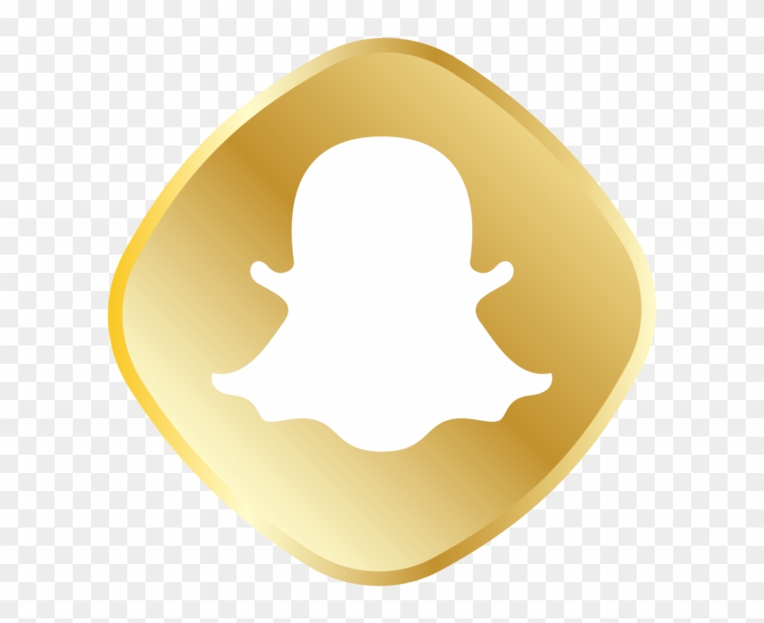 Golden Snapchat Icon, Royal, Golden, Icon Set Png And - Label #1742244