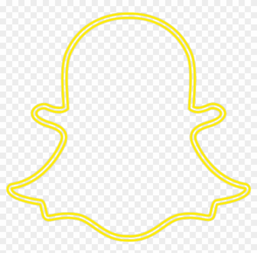 #snapchat #logo #yellow #glow - Neon Snapchat Logo Png #1742245