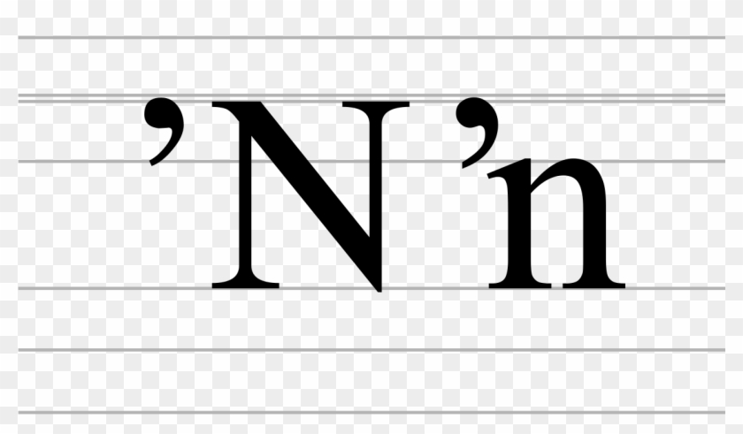 Latin Letter N Preceded By Apostrophe - Latin Letter N Preceded By Apostrophe #1742364