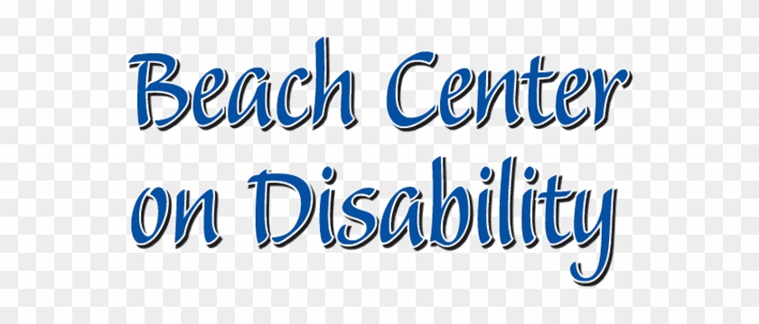 Beach Center On Disability Logo - Calligraphy #1742373