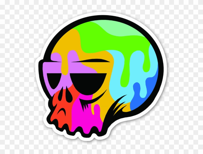 Pop Art Skull - Pop Art Sticker Png #1742451