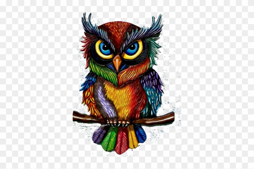 Colorful Owl Painting #1742559