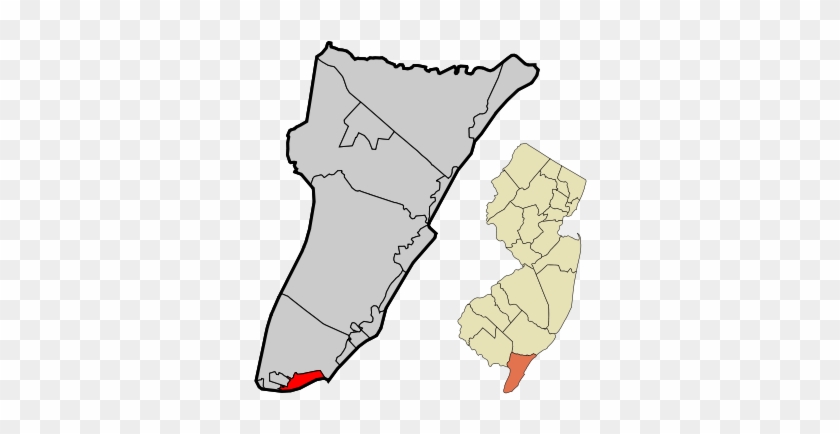 Cape May City Highlighted In Cape May County - New Jersey #1742602