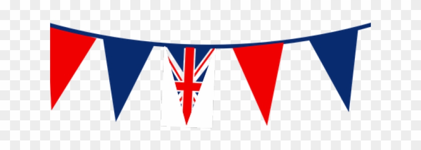Union Jack Flag Clipart - Red White And Blue Bunting Png #1742976