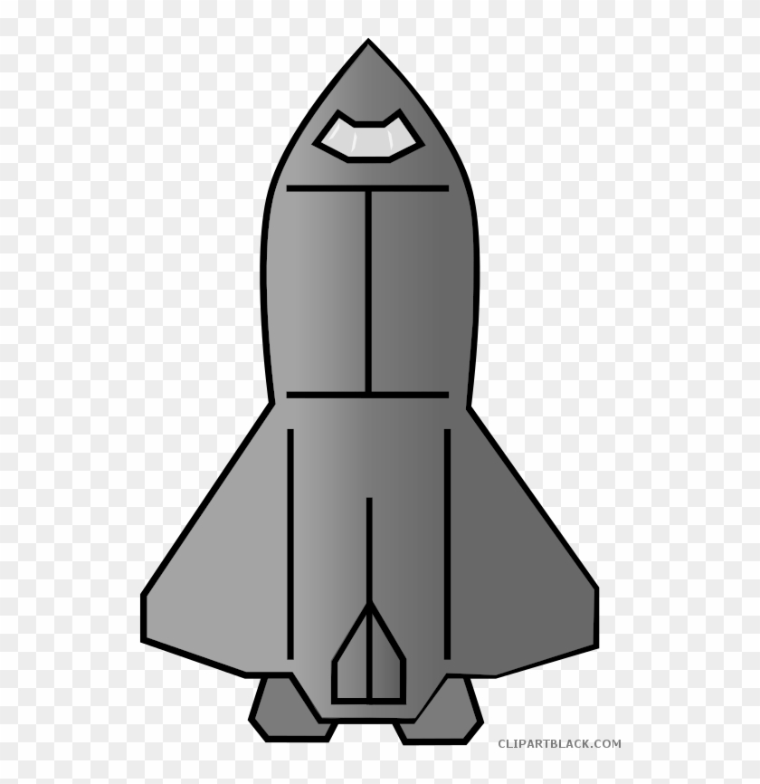 Spaceship Transportation Free Black White Clipart Images - Spaceship Clipart #1742990