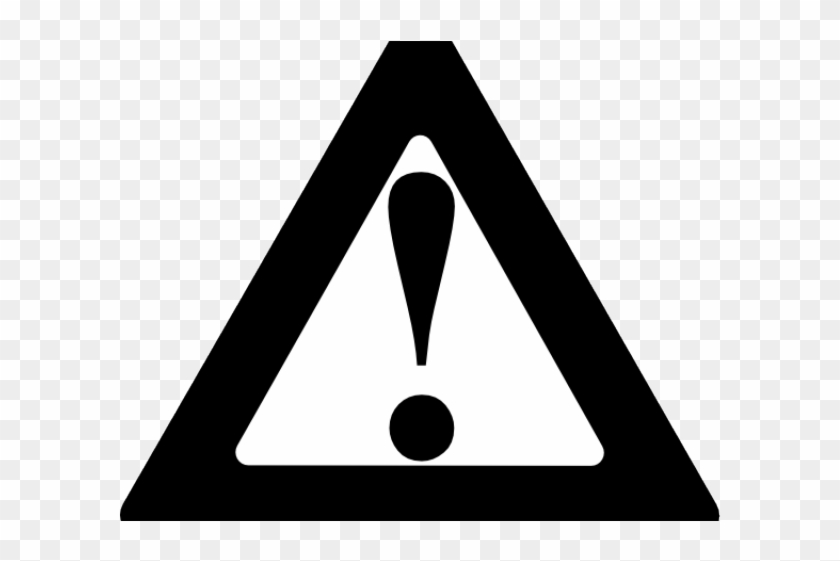 Warning Clipart Black And White - Warning Signal Png #1743112