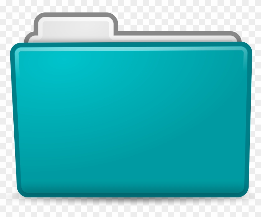 Folder Clipart Teal - Clipart Folder Icon #1743165