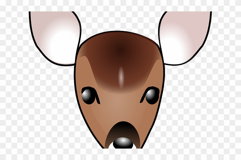 Buck Clipart Mouse Deer - Deer Head Cartoon #1743213