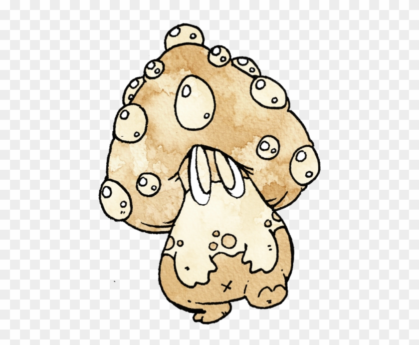 Inktober Fakemon Mushroom Monster Design My Art - Cartoon #1743340