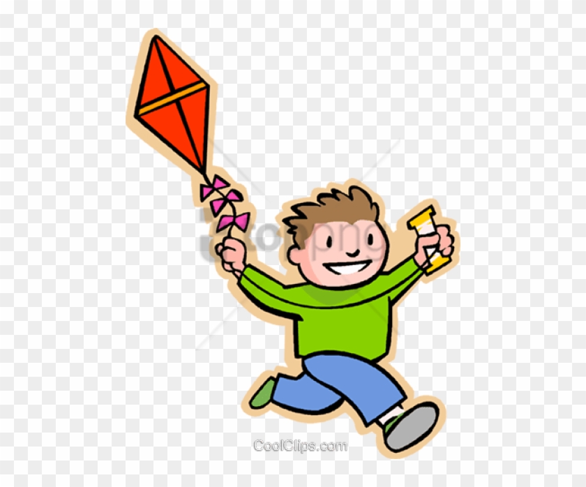 Free Png Boy With A Kite Royalty Free Vectorillustration - Fly A Kite #1743560