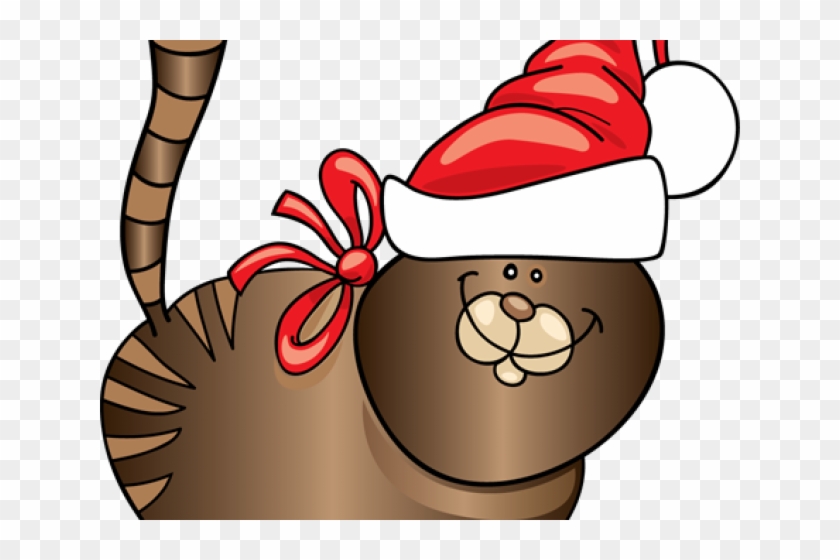 Christmas Clipart Clipart Critter - Santa Cat Clip Art #1743621