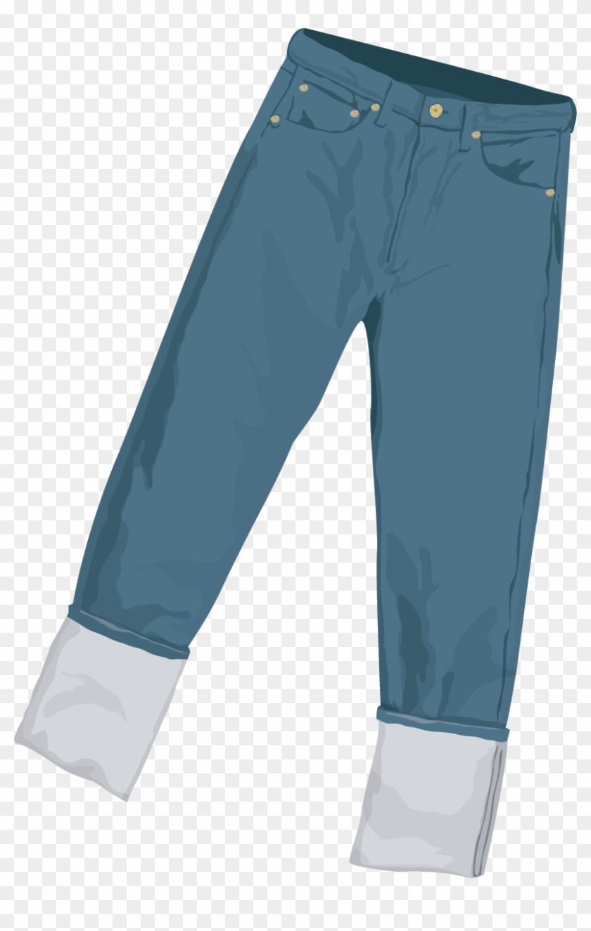 Jeans Denim Trousers - Blue Jeans Vector #1743708