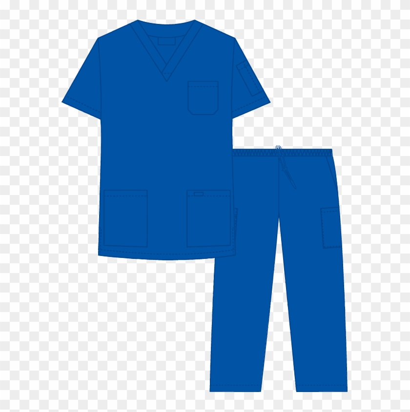 Royal Blue - Scrub Suit Navy Blue #1743714
