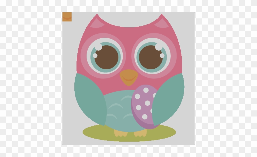 Clip Art Easter Owl Svg Cutting File Cute Owl Clipart - Clipart Png Owl Pink And Grey #1743817