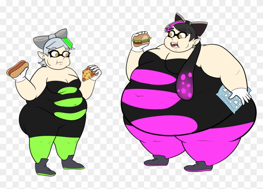 Splatoon Adipose Tissue Fat Art Others - Fat Callie And Marie - Free Transp...
