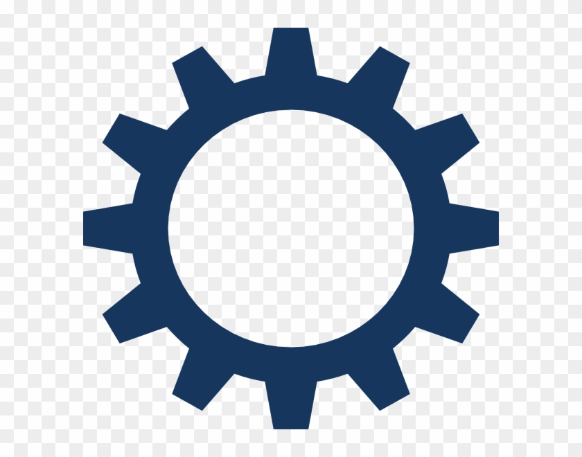 Black And White Gear Vector #1744203