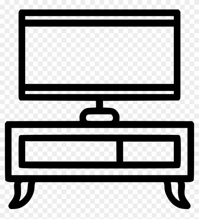 Tv Stand Svg Png Icon Free Download - Tv Stand Clipart #1744464
