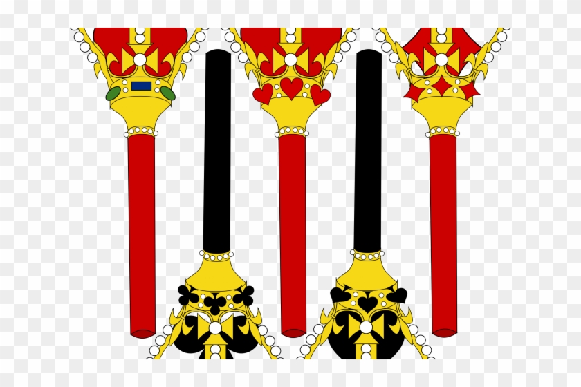 Crown And Scepter Clipart - King Staff Clip Art #1744535