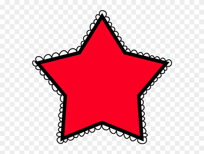 Image Of Red Star - Polka Dot Star Clip Art #1744584